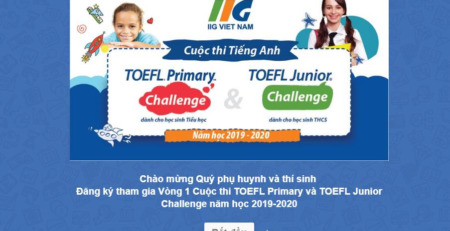 Đăng ký thi toefl bước 1